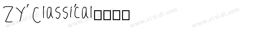 ZY Classical字体转换